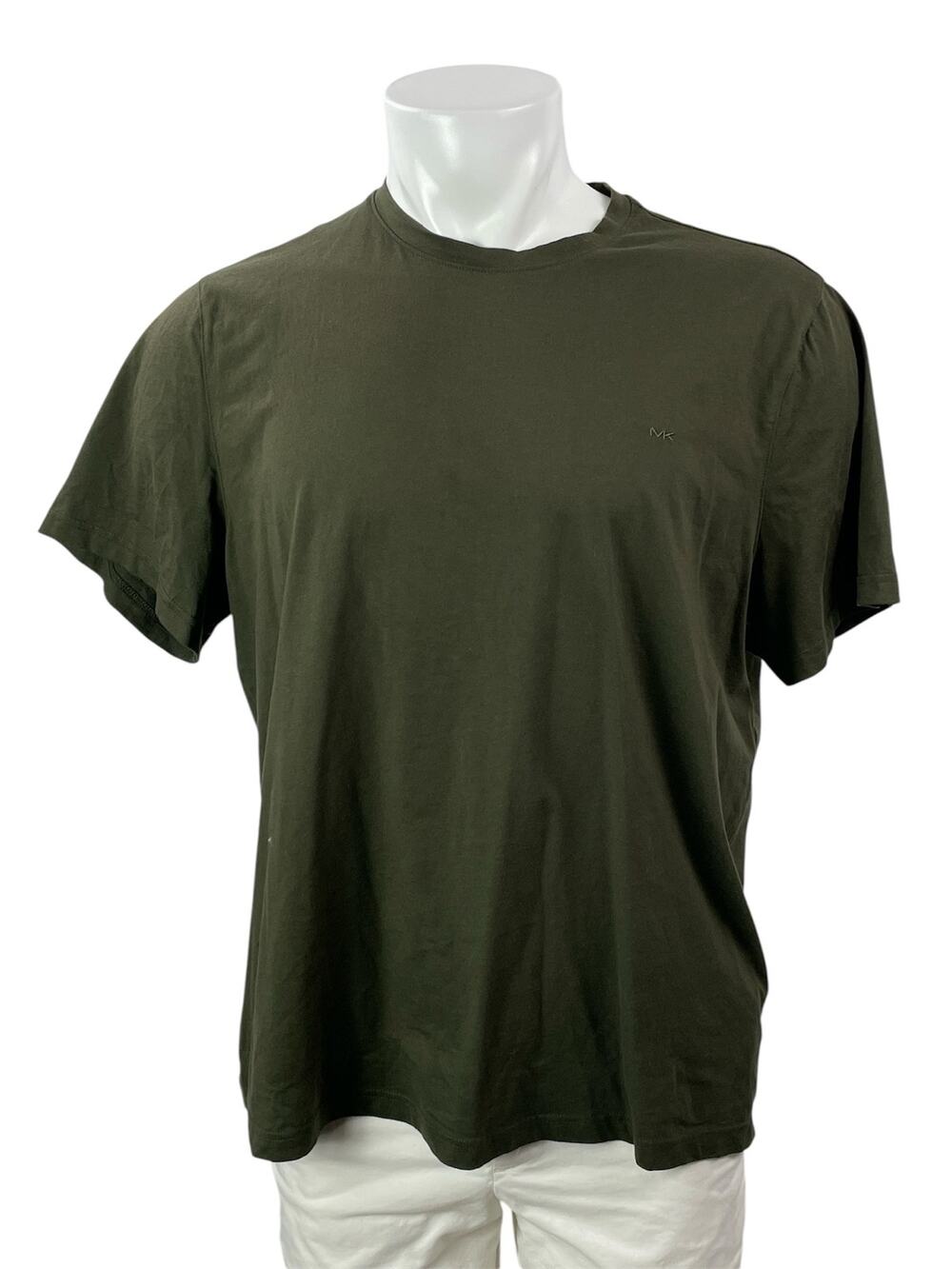Michael Kors Men's Olive Green Short Sleeves Crew Neck Pullover T-shirt Top XL